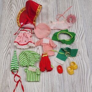 Strawberry Shortcake Berry Wear Clothing Lot Rain Coat Shoes Pants Shirts Vtg